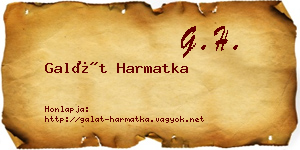 Galát Harmatka névjegykártya